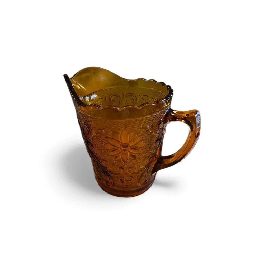 Vintage Amber Indiana Tiara Glass Pitcher